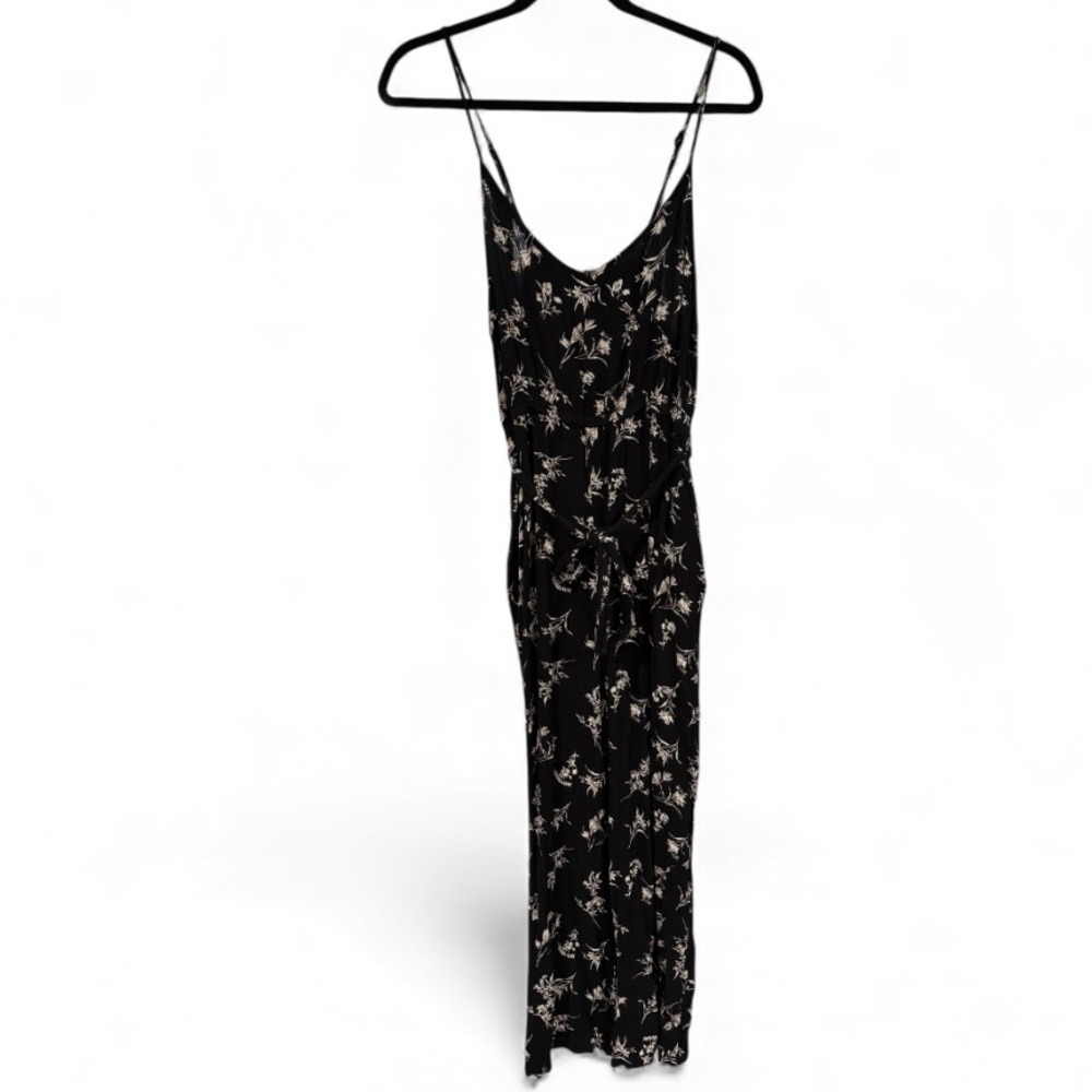 Bailey's Blossom Black Floral Wide Leg Jumpsuit- Size Medium